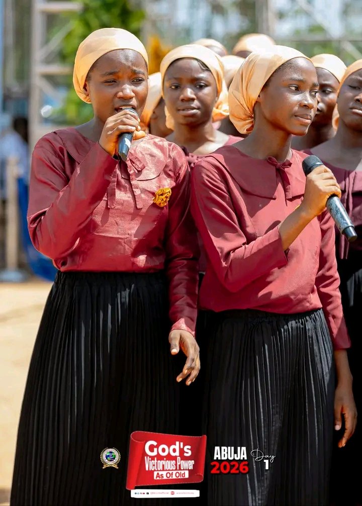 TlccrmOfficial's tweet photo. CHILDREN CHOIR MINISTRATION || GOD'S VICTORIOUS POWER AS OF OLD || DAY 1 || ABUJA PROGRAMME || MAY 2026

We joyfully welcome the Children Choir as they minister unto the Lord in songs of praise and worship. Through their voices and heartfelt melodies, may the atmosphere be filled with joy, peace, and the presence of God.

As these young vessels sing to the glory of God, may every heart be blessed, every soul refreshed, and every life touched by His power. Truly, God delights in the praise of His children.

The children choir sang a  welcoming song and also remind them that this is Chosen

Sit back, worship along, and be richly blessed through this special ministration.

#Chosen
#TLCCRMOfficial
#PstLazarusMuoka
#Abuja2026