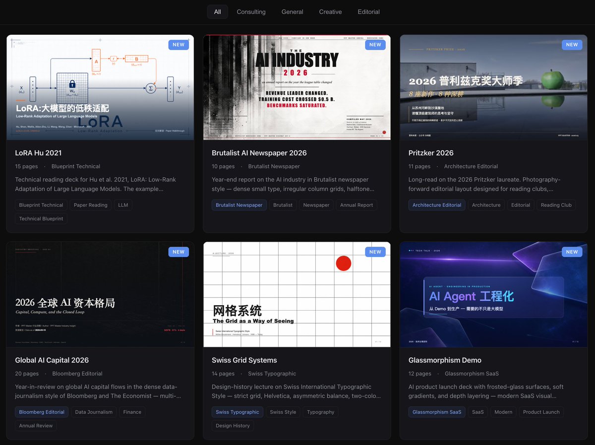 GitHub 上 2 万人点赞的 AI PPT 工具,生成的 PPT 能直接编辑 预览
