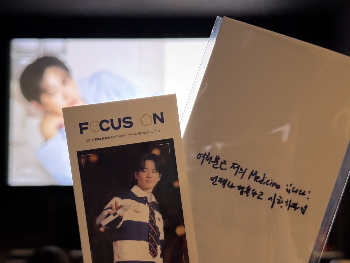 myeon8's tweet photo. 70분동안 꽉꽉 담아주신 순간들이 너무 아름다워서 좋았어요🥹 오랫만에 보는 영상회라 꼭 가고싶었는데, 덕분에 오늘 하루 너무 행복한 시간이었습니다....🫶🏻💪🏻  휴지 챙겨가길 너무 잘했ㄷ ㅏ..🥹🥹

 #FOCUS_ON_SUHO https://t.co/RZd1gas5XV