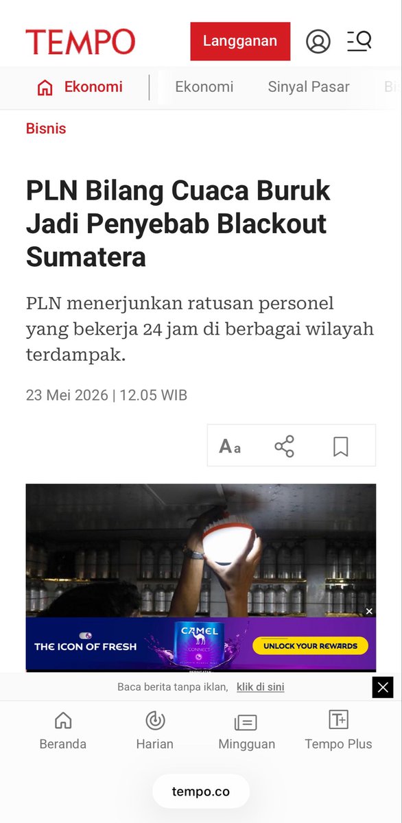 syarlingg's tweet photo. Belum sampe sebulan, diuji kemandirian energi nya langsung tepongkeng. Beginilah kalo berharap dengan hanya satu sumber energi https://t.co/Ww4WcTXRiD