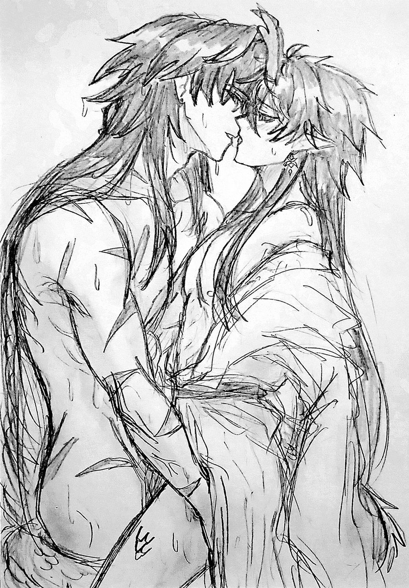 rnhngreal's tweet photo. ⚔️🍁 rkgk
// slight 🔞
⚔️: "What took you so long?"
🍁: "Like I said, I prefer cold water..."
⚔️: "Nonsense, just bath with me, I will not do anything"
🍁: "You always said that, but ended up..."
⚔️: "Hm?"
🍁: "Uhh whatever...."
.
#刃恒 #刃丹 #renheng https://t.co/EMGkfKYv1c