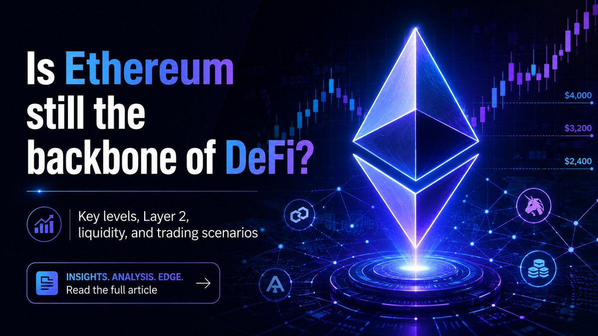 mediasnet_defi's tweet photo. Is Ethereum still the backbone of DeFi, or is ETH losing momentum?

Key levels, Layer 2 impact, DeFi liquidity and trading scenarios explained 👇
https://t.co/6RhbjHBN1F

#Ethereum #ETH #DeFi https://t.co/6Vjk9PxNo2