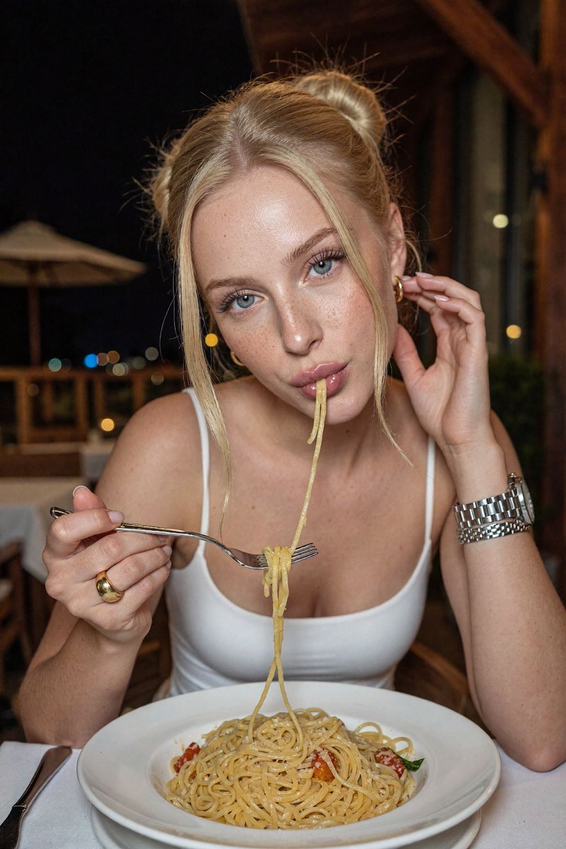 valenvukovic's tweet photo. Zero regrets. 🍝🖤 #PastaNight #FoodBlogger #DinnerVibes #EatingWell #FoodieGirl https://t.co/lbfdK3czOO