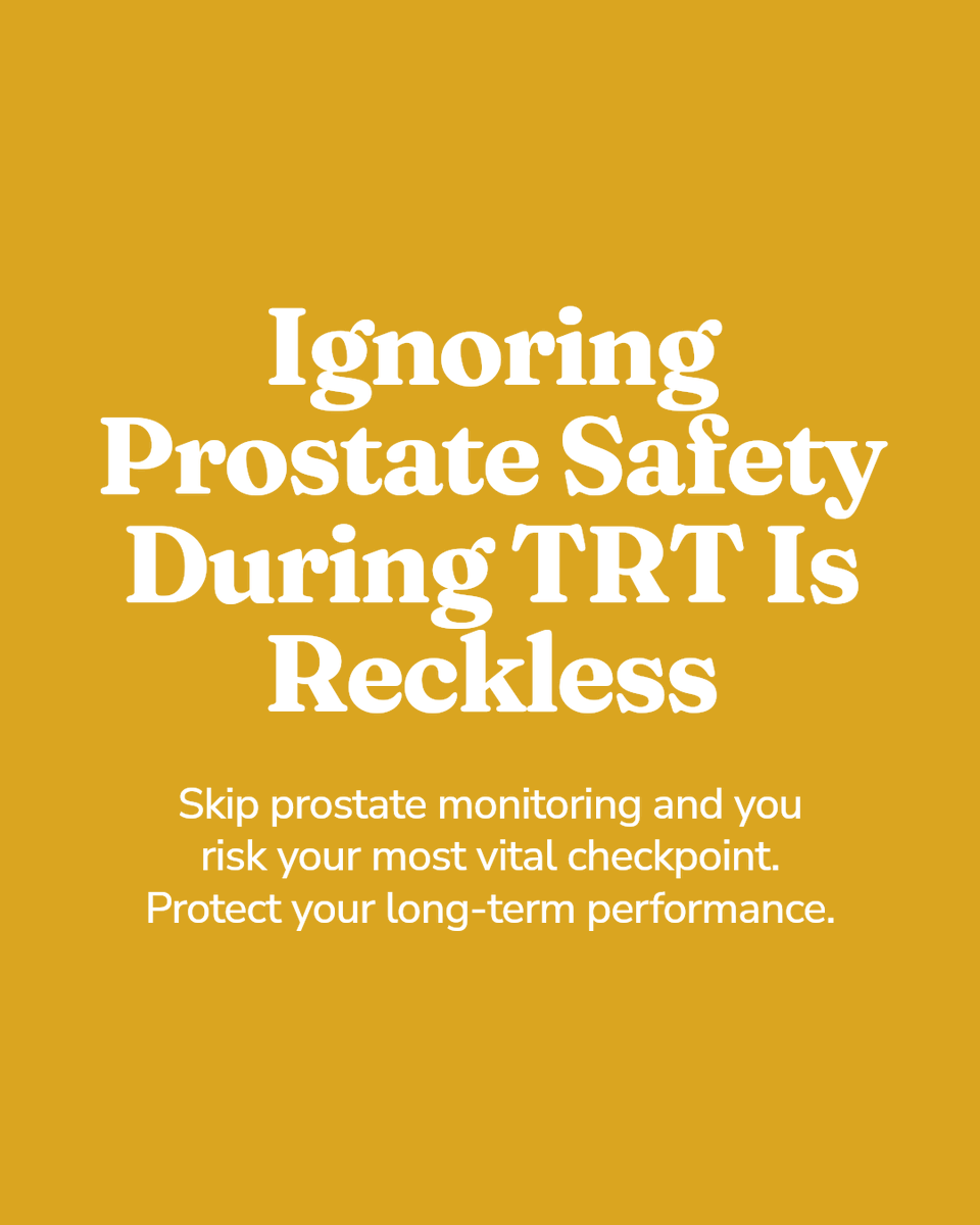 RTkumar's tweet photo. Ignoring prostate safety during TRT is reckless. Every serious plan requires PSA monitoring and oncologist oversight. Your prostate health is the checkpoint no high-performance man can skip. #FunctionalMedicine #LongevityMedicine #TreasureCoast https://t.co/xbhQH97Oo7