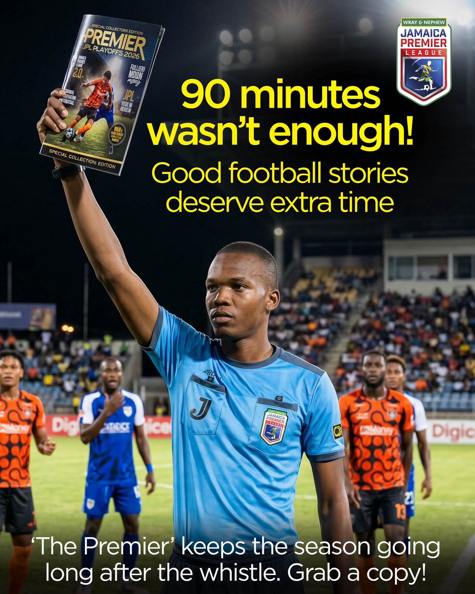 maninja2's tweet photo. If you believe this then you have to get your copy of this collectors magazine, only available at the super finals tomorrow May 24 at the National Stadium! #JPL #Football #FootballFans https://t.co/kCU7g50aX0
