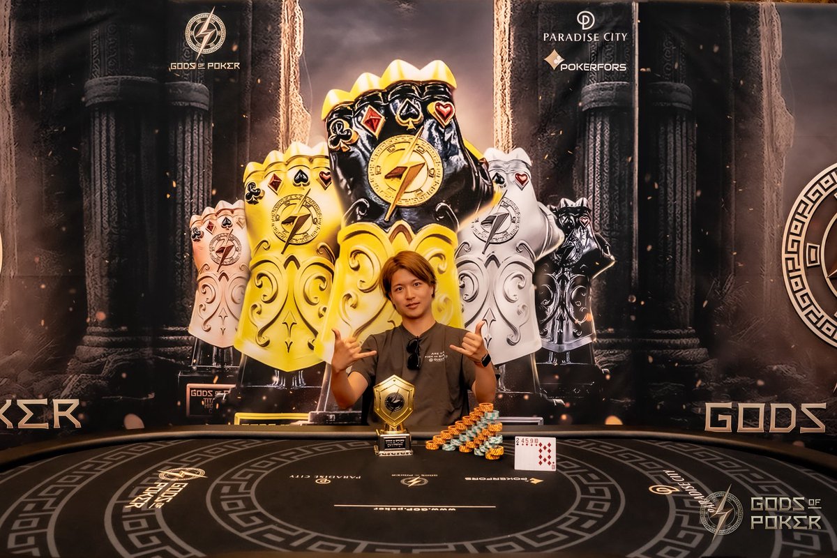 kenken_0315's tweet photo. ㅤㅤㅤㅤㅤㅤㅤㅤㅤㅤㅤㅤㅤ

GOP 5Card PLO優勝 !!

#GodsOfPoker #GOPIncheon2026
ㅤㅤㅤㅤㅤㅤㅤㅤㅤㅤㅤㅤㅤ https://t.co/4M16YhH29i