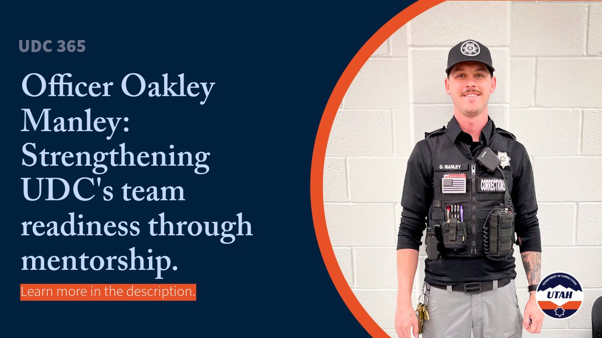 UDCCommissioner's tweet photo. Officer Oakley Manley strengthens our team's culture of mentorship.
He provides new officers with targeted training on practical tools, helping to simplify complex tasks. Thank you, Oakley! Your dedicated, impactful support is highly valued by UDC staff. #UDC365 https://t.co/ImA4H0BxZG