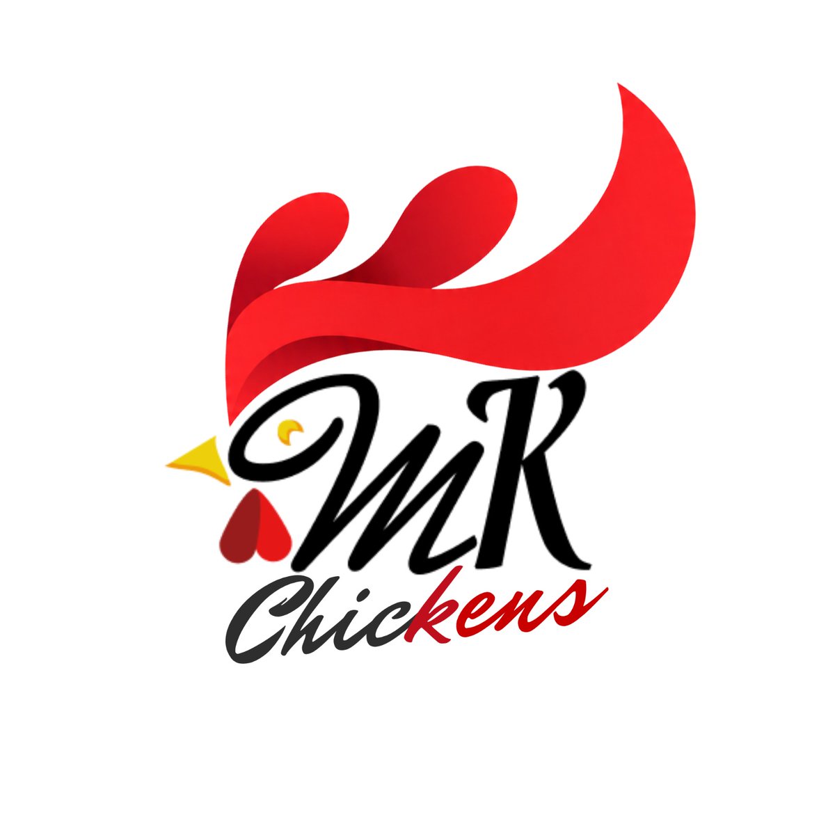 KittyDesigning's tweet photo. Created logo for a chicken shop called Mk chickens... https://t.co/oczFYw1dcX