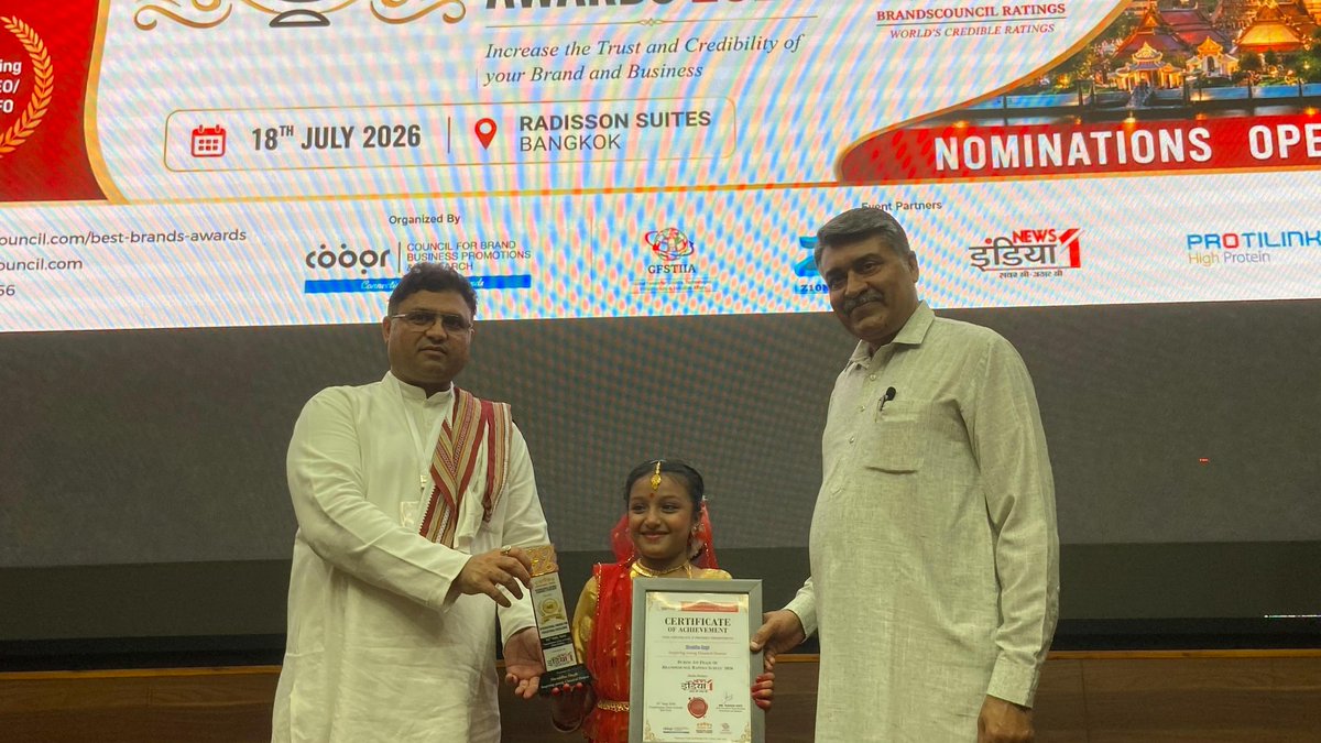 kapilvhp's tweet photo. ✨ गौरवपूर्ण अवसर ✨

BrandsCouncil Ratings Conclave & Awards 2026 में सम्मिलित होने का अवसर प्राप्त हुआ।
यह प्रतिष्ठित मंच देश-विदेश के उत्कृष्ट ब्रांड्स, नेतृत्व एवं नवाचार को सम्मानित करने हेतु समर्पित है।

इस भव्य आयोजन का हिस्सा बनकर प्रेरणादायक व्यक्तित्वों एवं उद्योग जगत के अग्रणी लोगों से मिलने का अवसर मिलेगा।
