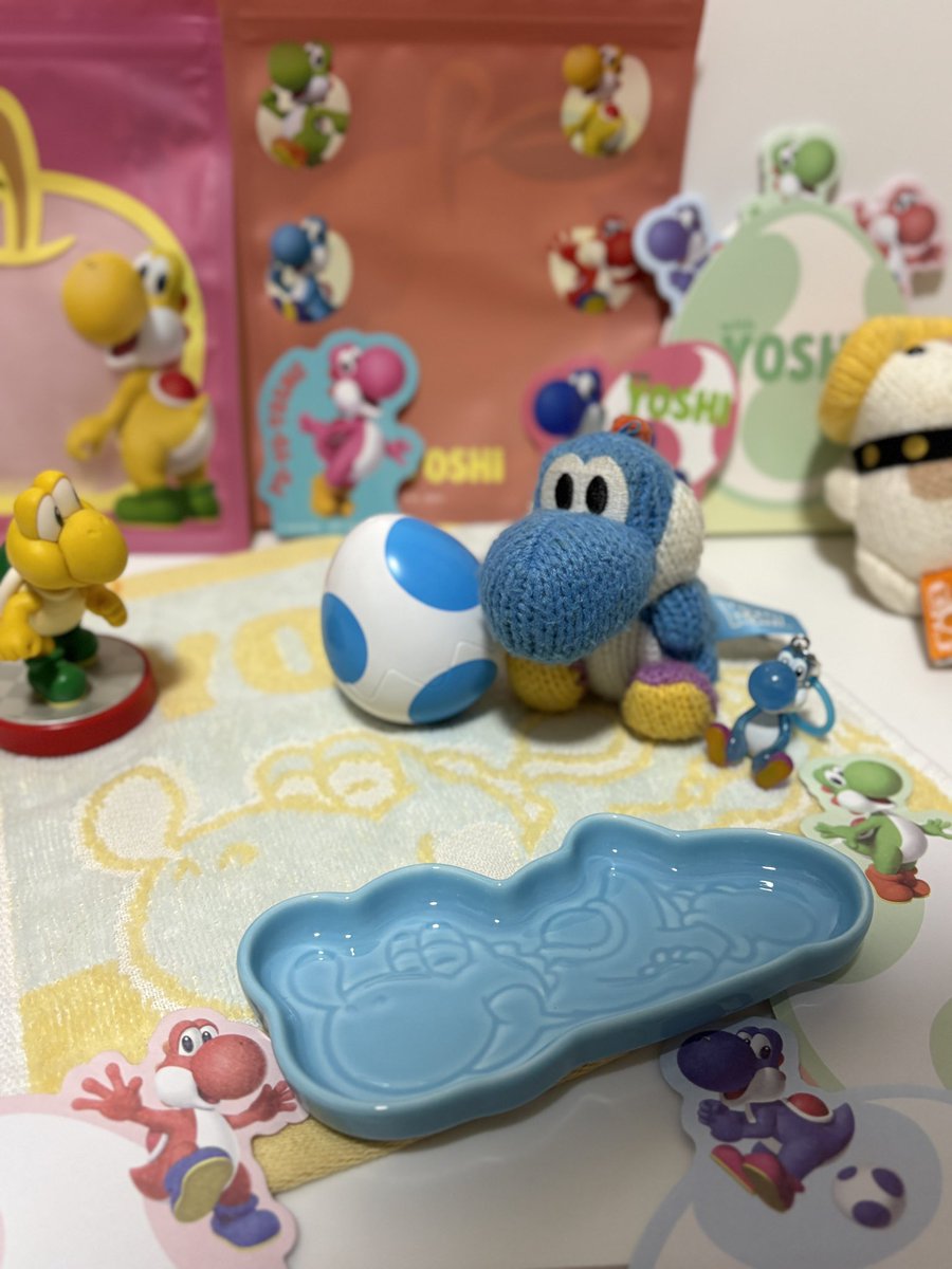 amiibo_hand's tweet photo. めじるし水色と一番くじゲット〜☺️
かわいい✨
#ヨッシー https://t.co/gN2PVaKvRn