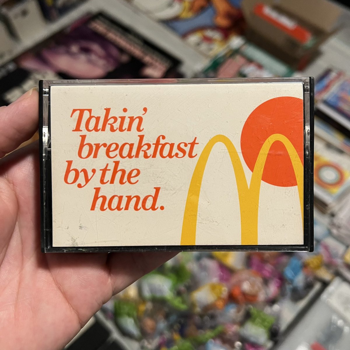 consumertc's tweet photo. Happy Memorial Day weekend, everyone. Make sure to kick off your celebration by listening to this 1986 "McDonald's Breakfast Radio" cassette and enjoy the sounds of… Breakfast Scat!?!? https://t.co/AVNi3OfeNj
