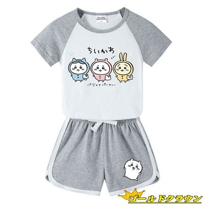 ちいかわTシャツ3点セット＋‪ハーフパンツ 夏にぴったりなTシャツとハーフパンツの2点セット✨
