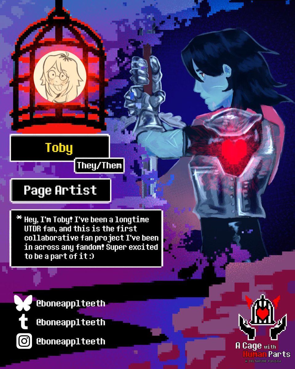 acwhp_zine's tweet photo. Introducing Toby as Page Artist! 
#deltarune #acwhpzine #krisdremuur #kris https://t.co/3AWdGSsZ1i