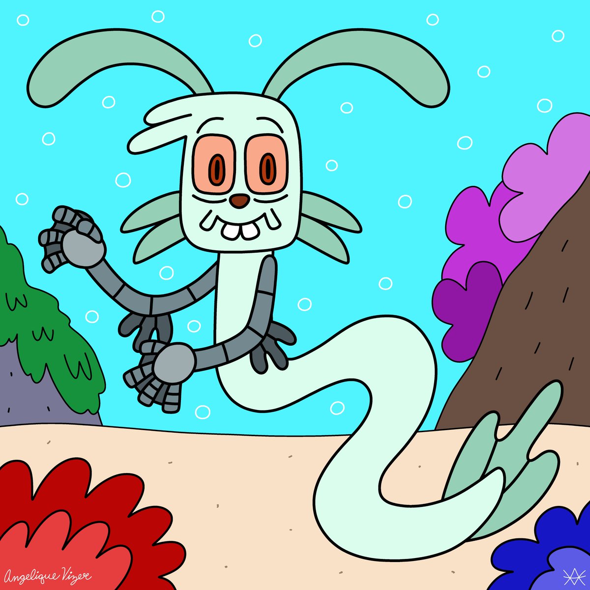 AMVCartoons96's tweet photo. Gruff is ready to join in on the MerMay fun in his underwater form! #originalcharacter #mermay2026 #myart #ArtistOnTwitter https://t.co/fTAH89uD75