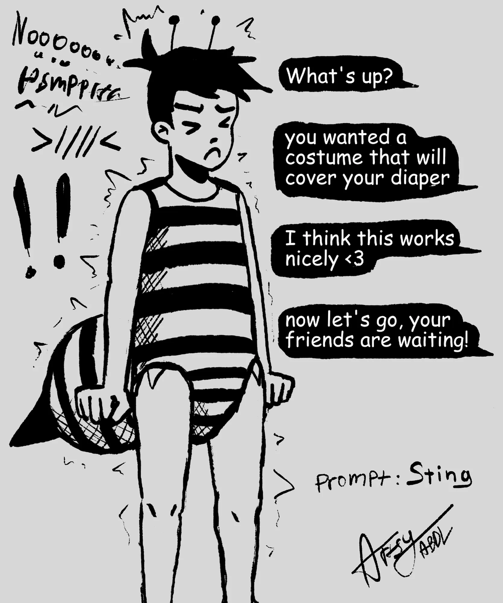 dummy_artsy_'s tweet photo. What is your go to costume? :3

Inktober 2025
prompt: sting https://t.co/HnzElKfE9t