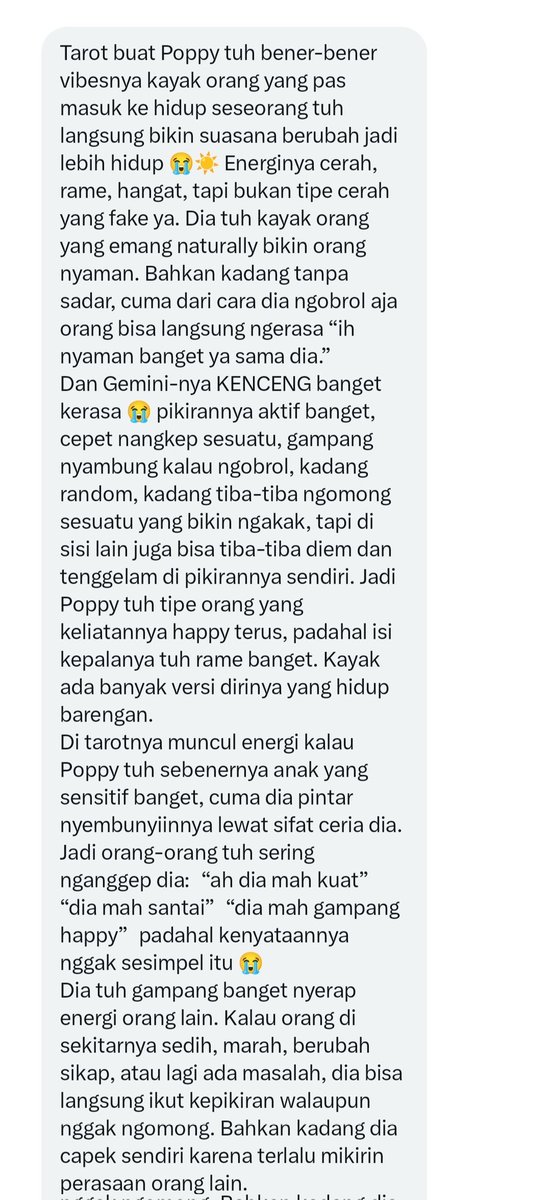 ccesic's tweet photo. padahal awalnya cuma iseng doang fomo, eh pas dikasih isiannya malah nangis bombay 😅😅😅

sesek bgt dada berasa relate bgt. https://t.co/4BzRIwPa19