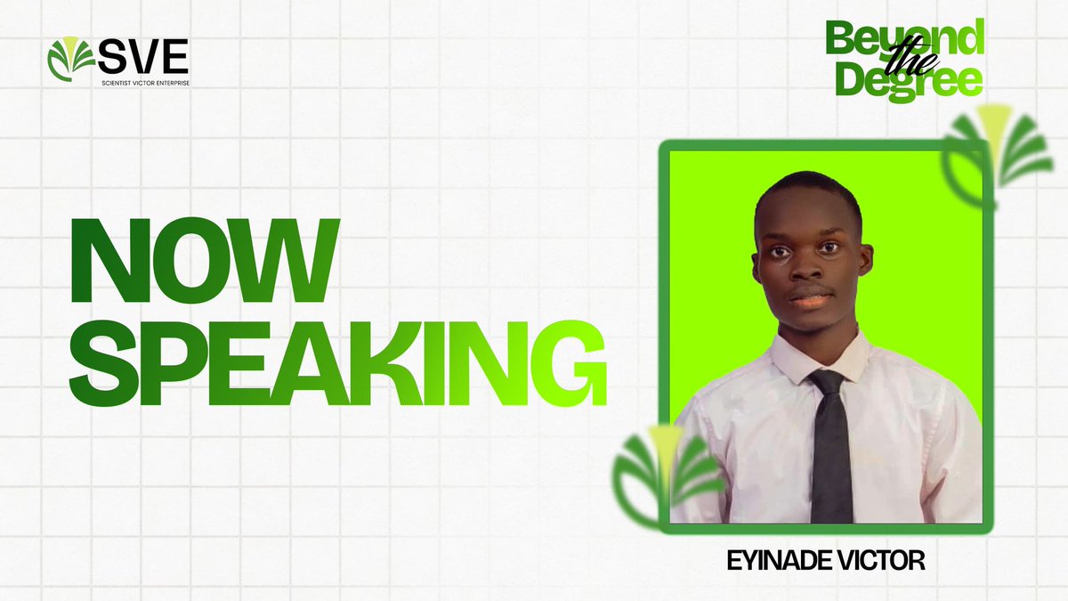 marketingsages7's tweet photo. 🚨 NOW SPEAKING
Eyinade Victor is taking the stage at Beyond the Degree
A focused and inspiring speaker ready to share practical insights with the audience
Get set for a powerful session that takes you Beyond the Degree!
#BeyondTheDegree #SVE #NowSpeaking #EyinadeVictor https://t.co/iznWTBb7Eo