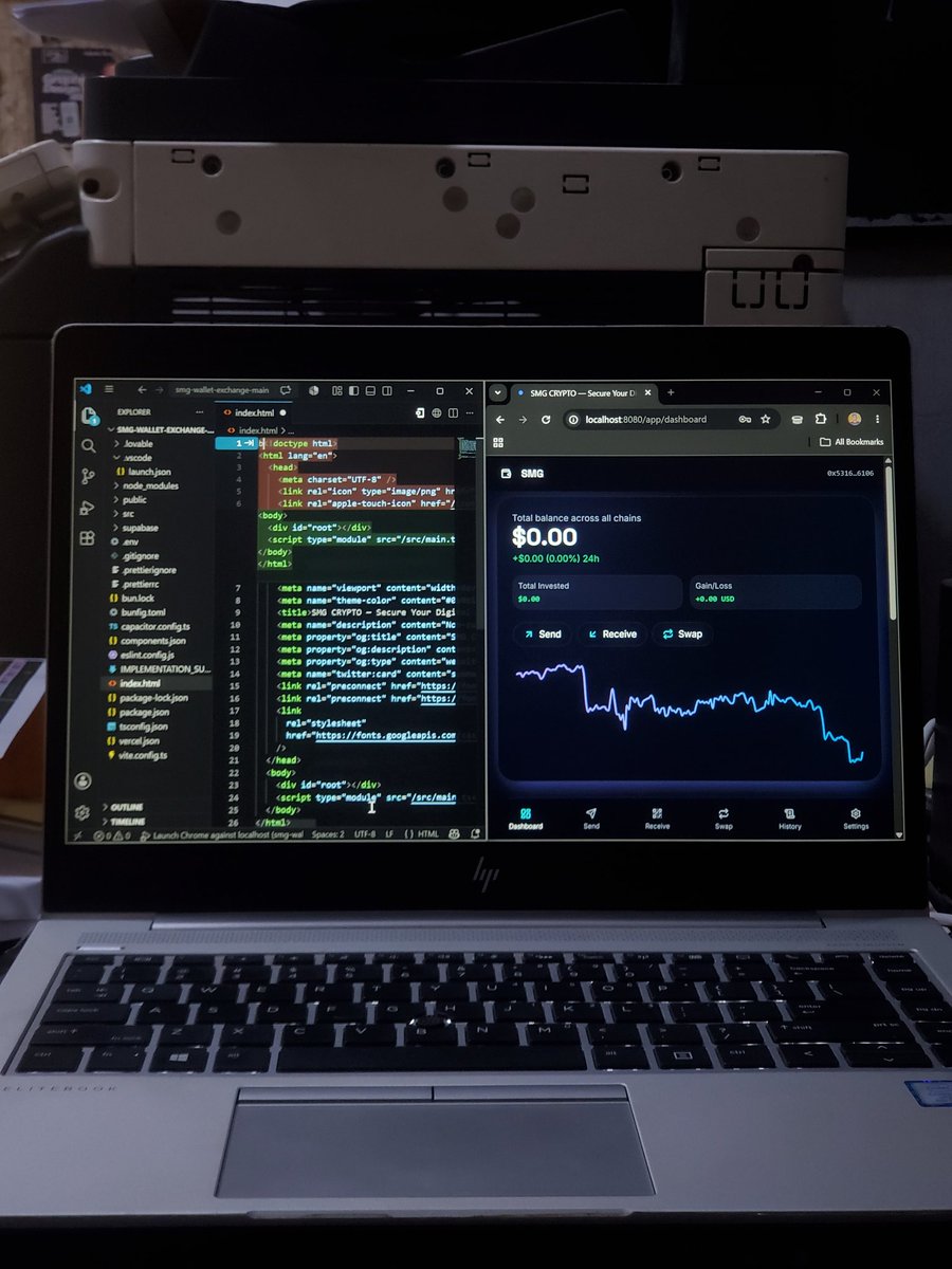 GusTechSolu_'s tweet photo. “Still building. Still learning. Crypto Wallet Day 2 💻”
#BuildInPublic #CryptoWallet #Web3 #Blockchain #ICP #InternetComputer #ICPHub #DFINITY #Web3Dev #FullStackDeveloper #CryptoDev #JavaScript #ReactJS #TechInAfrica #NigeriaTech #OpenSource #100DaysOfCode #BuildOnICP https://t.co/wM4LPTrD9N