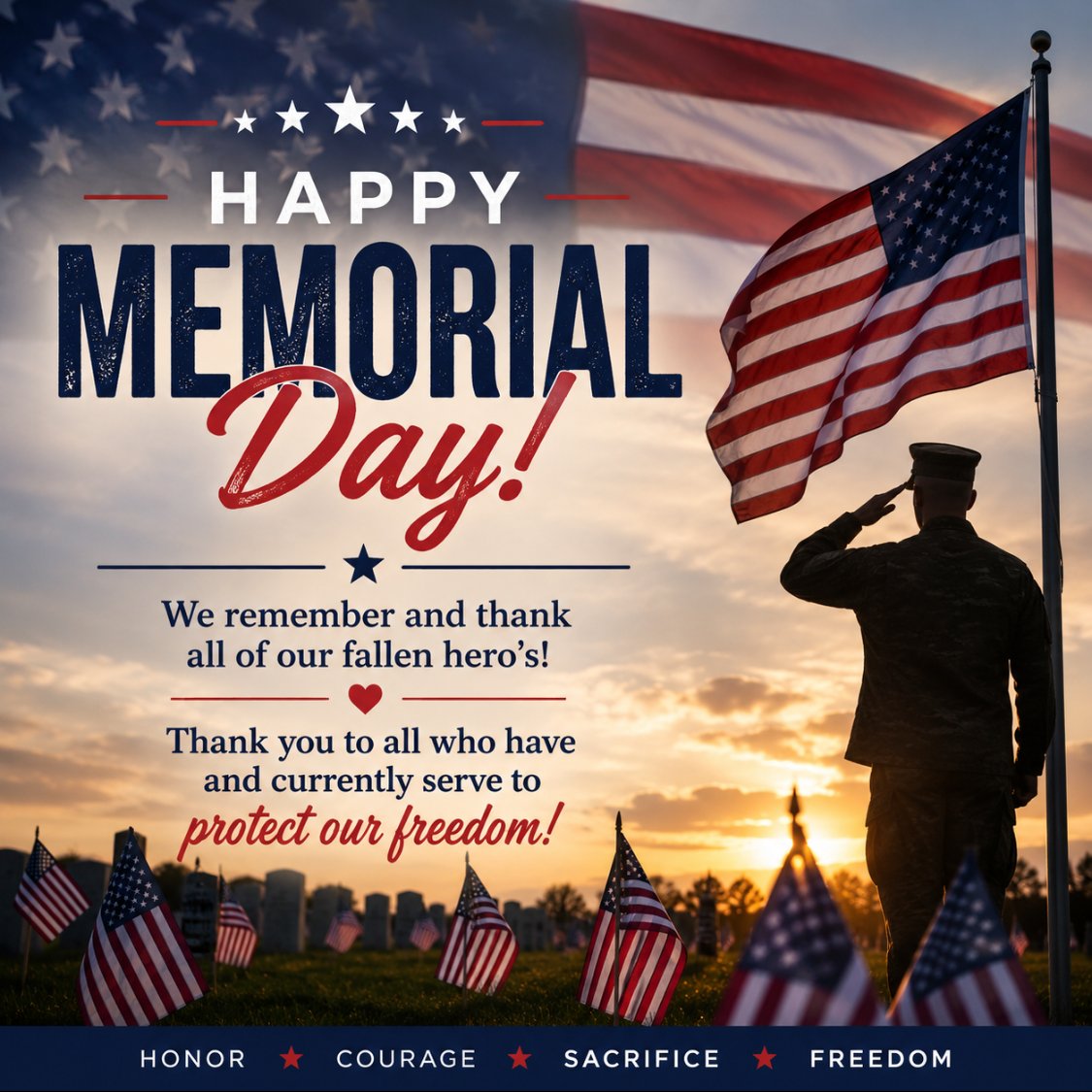 TouchdownsTowns's tweet photo. Enjoy Your Memorial Day Weekend! https://t.co/Wxl8qFaq0f