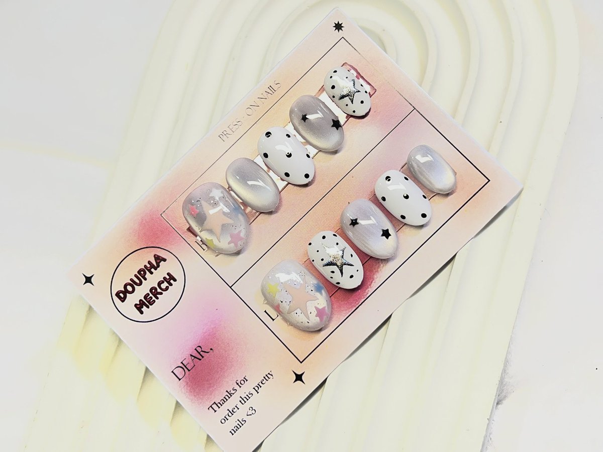 douphamerch's tweet photo. @televisorry press on nailsnya kaka bisa req desain dan ukurann 💅🏻💅🏻🫶🏻 https://t.co/fWOLaP1ZOH