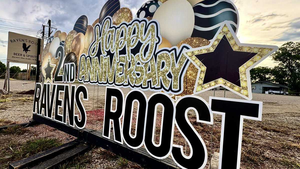 H76374's tweet photo. Happy 2nd Anniversary celebrations to Raven’s Roost today. Check them out before your weekend plans get busy today. Congratulations on your successful first two years and to many more to come. https://t.co/I238SWKZ80