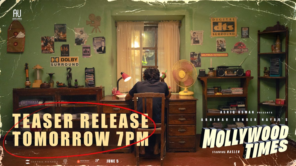 APIfilms's tweet photo. The wait ends tomorrow… teaser loading!🔥

Mollywood Times on June 5, 2026.

#MollywoodTimes Stay tuned for more updates!

#Naslen #AshiqUsman #AbhinavSunderNayakv https://t.co/c5eeyjcSsq