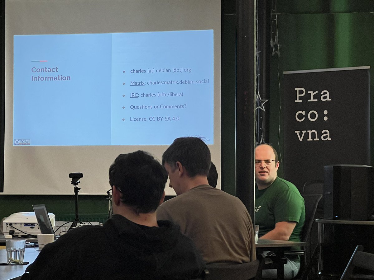 FBorsik's tweet photo. “The state of #curl in @debian” 
- Carlos Henrique Lima Melara w/@magalu_cloud at curl-up 2026 by @wolfSSL in Prague 🇨🇿 

https://t.co/9E2KMbuhJz

#OpenSource #wolfSSL #FOSS #FLOSS 
#libcurl #Debian #MagaluCloud #GnuTLS #SSL #OpenSSL https://t.co/sA5quBNNU0