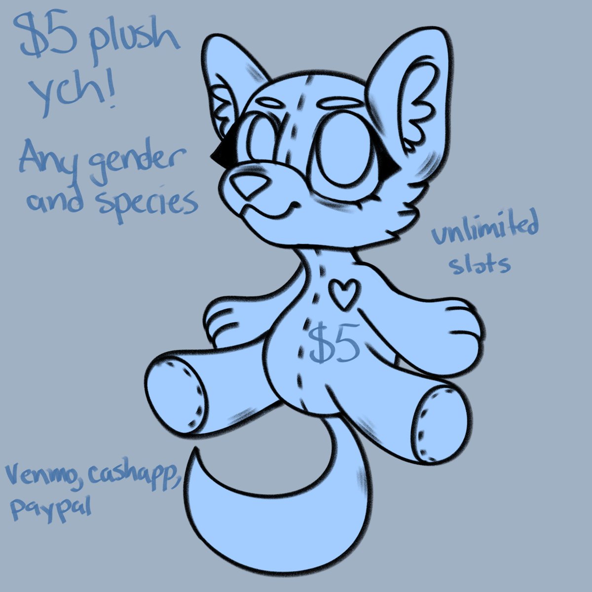 Strawberrymeeps's tweet photo. $5 ych! Dm me or comment to get one :3 any complex designs will be an additional $3 https://t.co/W12U4tmssa