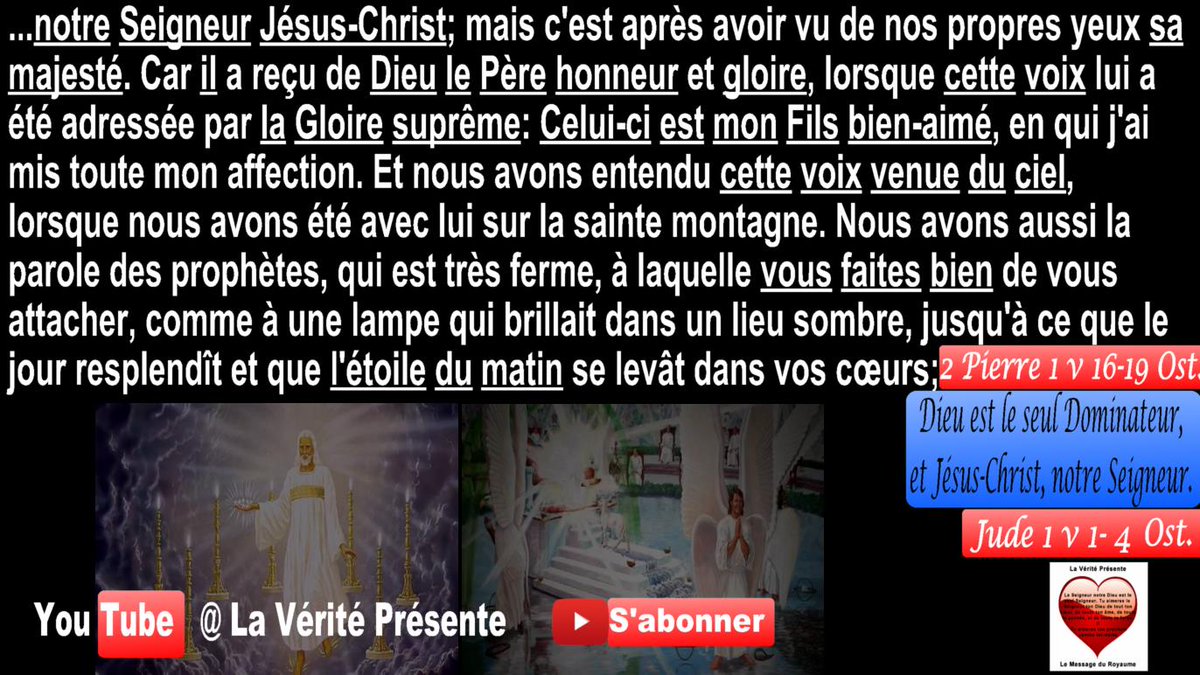 VeritePresente's tweet photo. #Dieu est le seul #Dominateur, et #Jésus-Christ, notre #Seigneur = {Dieu le #Père; Dieu le Père de notre Seigneur Jésus-Christ, le Père des #esprits; le Père des #lumières; le Seigneur des #seigneurs, le Seigneur des #armées, le Roi des #siècles, la #Gloire #suprême, la #Lumière} https://t.co/CjW3VKIUnJ