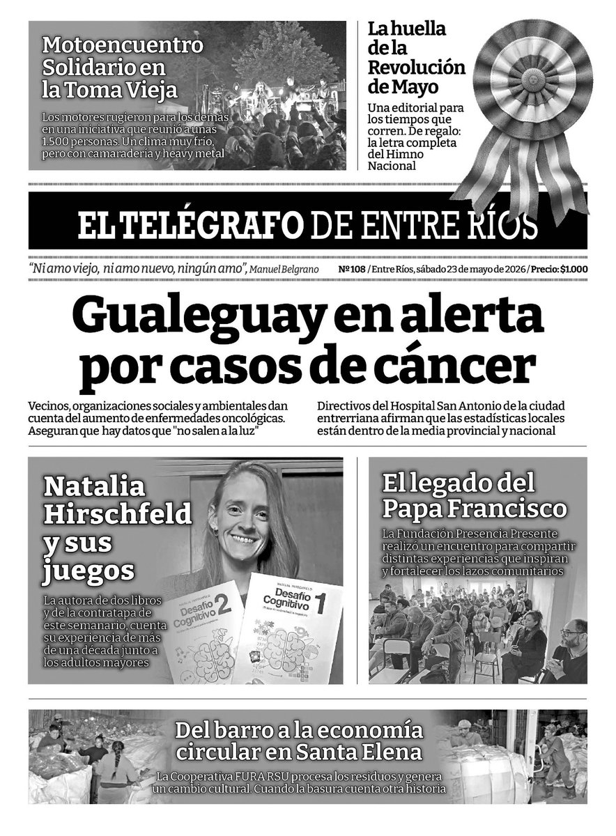 PabloFelizia's tweet photo. El Telégrafo de Entre Ríos ya está en la calle. https://t.co/wEwCjJz2yn