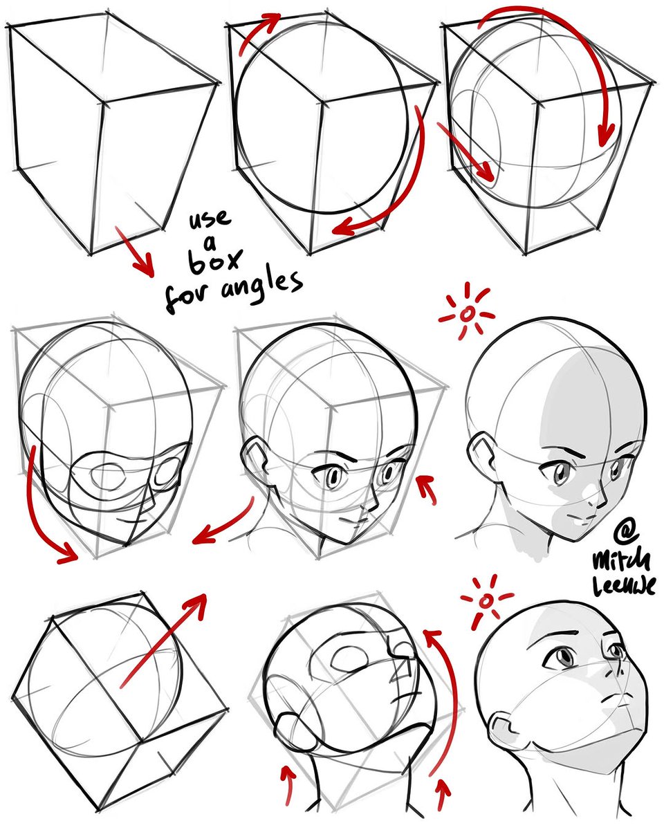 xppenca's tweet photo. How to draw heads in different angles? Use the box!

🔥 Try the method in your next sketch

cr: @mitchleeuwe (IG)

#DrawingHeads #ArtTips #CharacterDesign #SketchTutorial #DigitalArtTips #ArtistReference #ArtInspiration #DrawingPractice https://t.co/17oE2Fo3kP