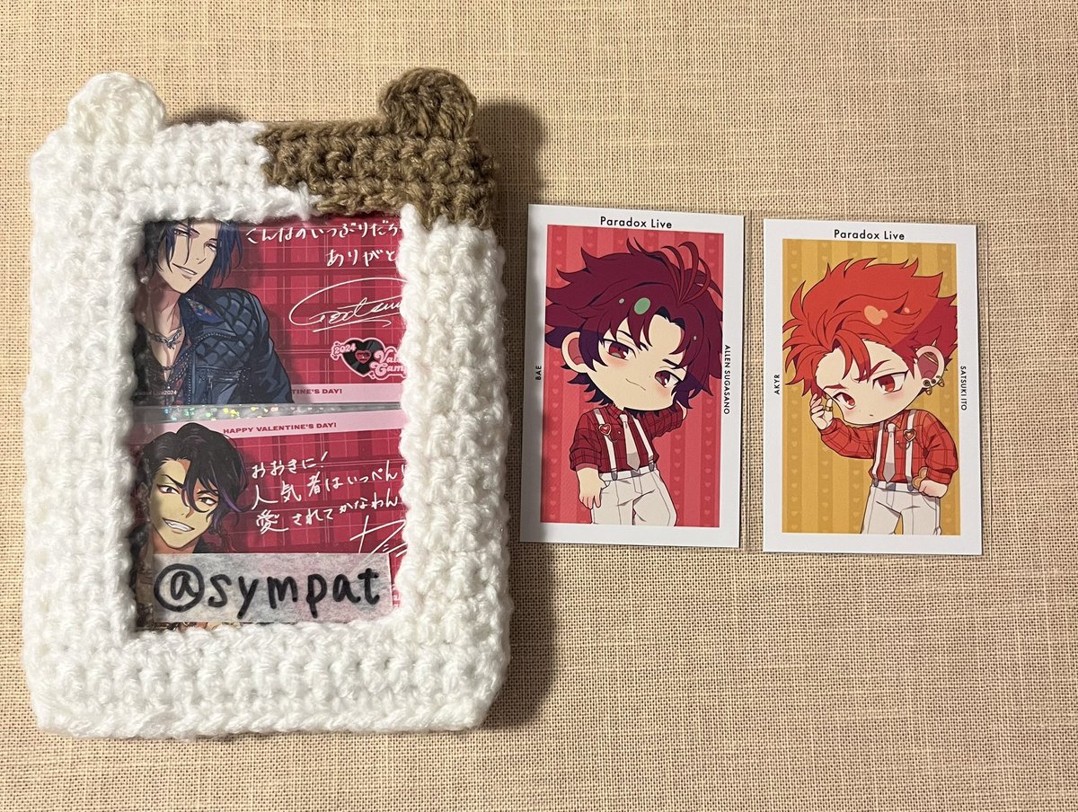 sympat's tweet photo. 【交換】Paradox Live パラライ White Day ホワイトデー 特典 Gプリ カード

譲:アレン　リュウ　善　紗月　イツキ　東夏　甘太郎　斗真　直明　晴臣
求:ホワイトデー 依織、匋平

ドプショ特典との交換も可能です。
5/30.31有明手渡し、別日都内手渡し>郵送希望です。
よろしくお願いいたします。 https://t.co/xXowPrWRYn