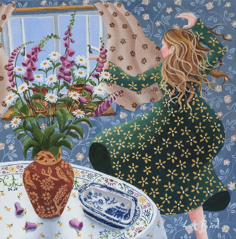 Brindille_'s tweet photo. Foxgloves and Oxeye 🌼🪻
🎨© Lucy Almey Bird https://t.co/GDM1uAEDSy