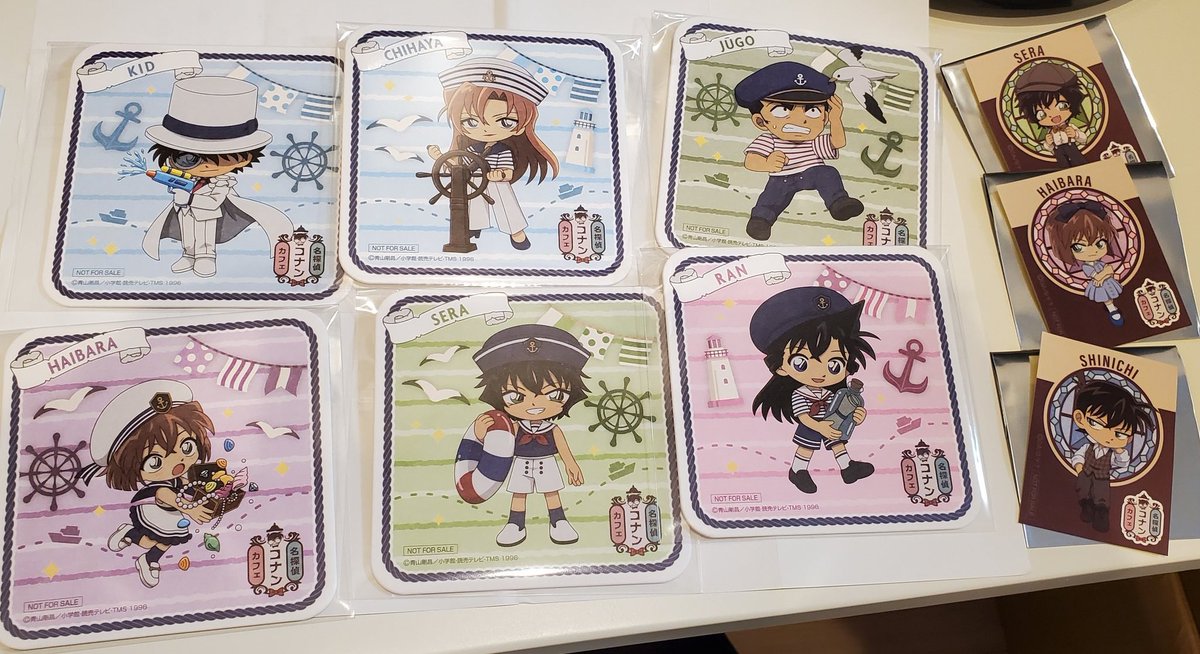 dayfield_32's tweet photo. 【譲渡・交換】コナンカフェ　アクスタ
譲)
マリン：☆キッド3、☆安室、コナン、蘭2、世良
レトロ：☆安室2、重悟、世良

求)
カフェSD缶バッジ松田+萩原
定価+送料

詳細はALTへ。
無印を1点譲渡で2、3、4枚目の特典お好きなものを1点お付けします。
検索からでもお気軽にどうぞ！ https://t.co/gDF2VbKaCu