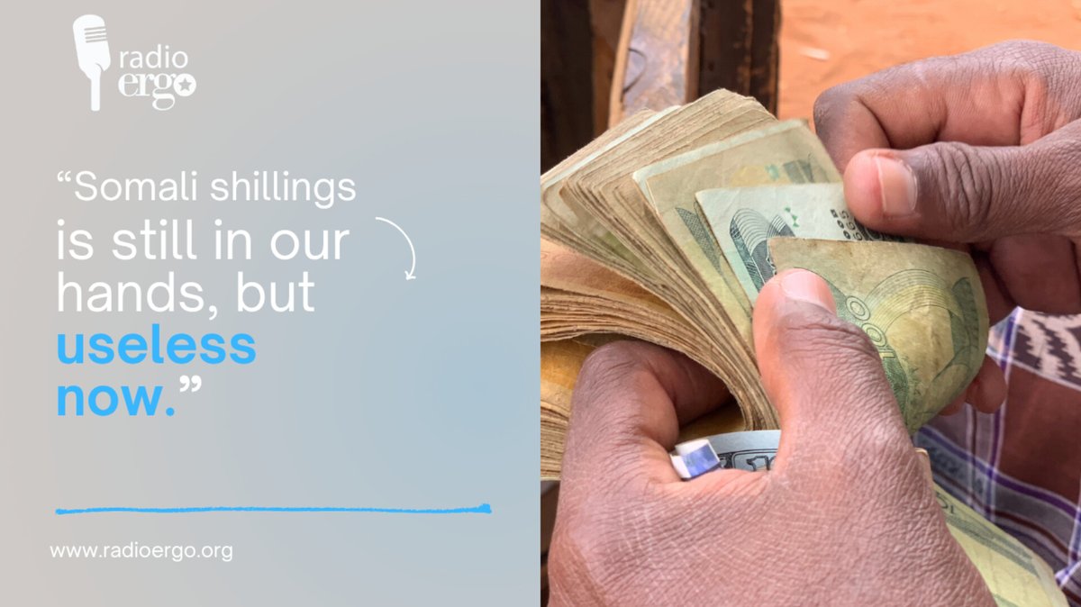 RadioErgo's tweet photo. Hundreds of poor families in #Mogadishu have been pushed deeper into hardship after traders rejected Somalia’s widely used 1,000-shilling note, forcing small businesses to close  and leaving savings worthless overnight. https://t.co/DwfdxFRiOa

#radioergo 
#somalia https://t.co/YlpNYeoSZJ