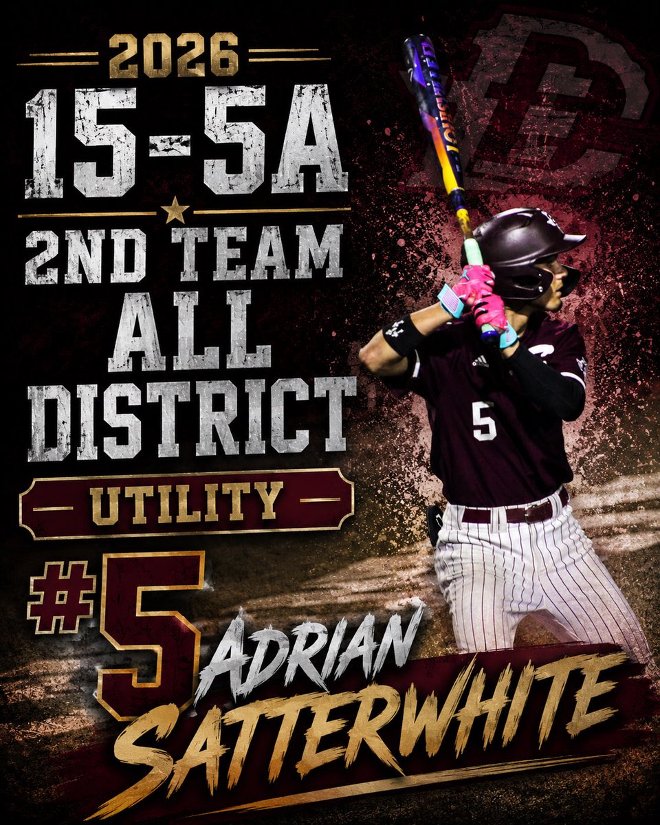EnnisBaseball's tweet photo. 2nd Team All District Utility- Adria Satterwhite https://t.co/wuTqlRH5s2