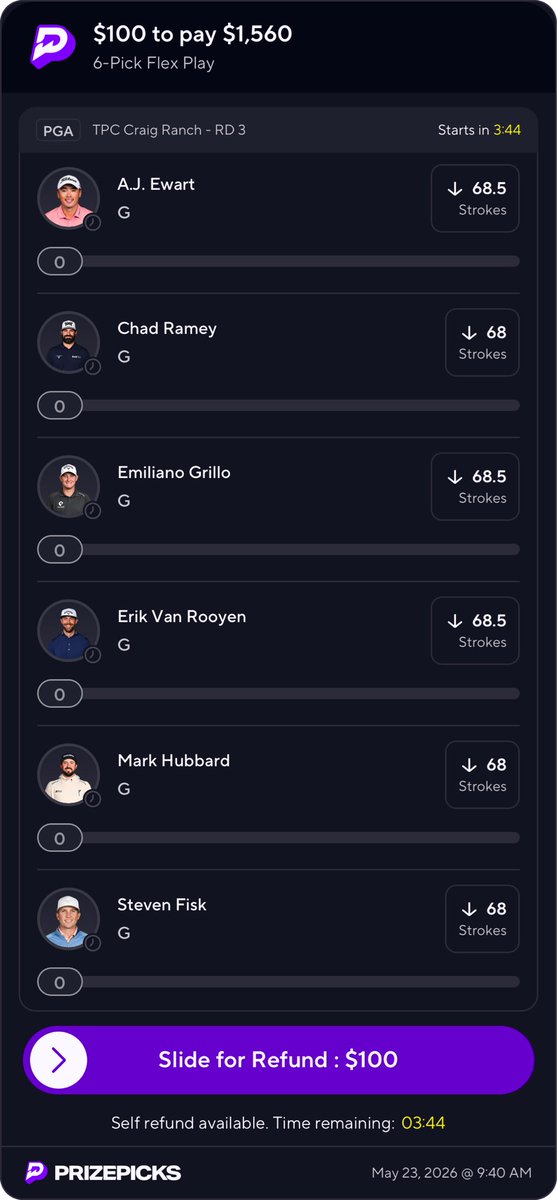 ManavsPicks's tweet photo. PGA 6 Man from Prizepicks Golf Ambassador and Resource

#pga #PrizePicks https://t.co/jdQ6V2Se3X