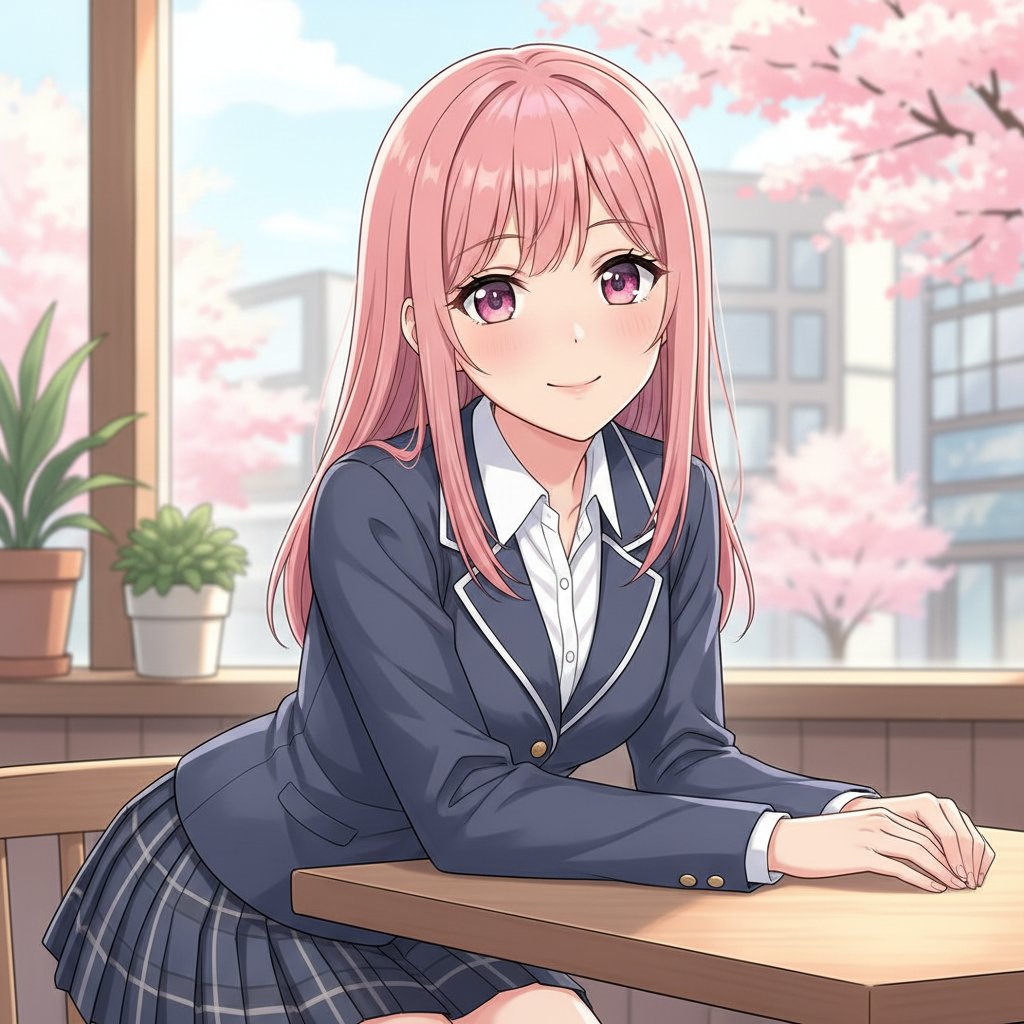 fuji7749's tweet photo. コンセプトアート→ポーズ差分まで、同じキャラで一貫生成。桜の教室で描いたピンク髪の制服女子が、そのまま立ち絵・座り・走りポーズに。ビジュアルノベルの学園シーン・恋愛ゲームのヒロインに。
https://t.co/vq49kHuCeB
#MimicMint #ビジュアルノベル #ノベルゲーム #キャラクターデザイン https://t.co/CdyRMKXfu6
