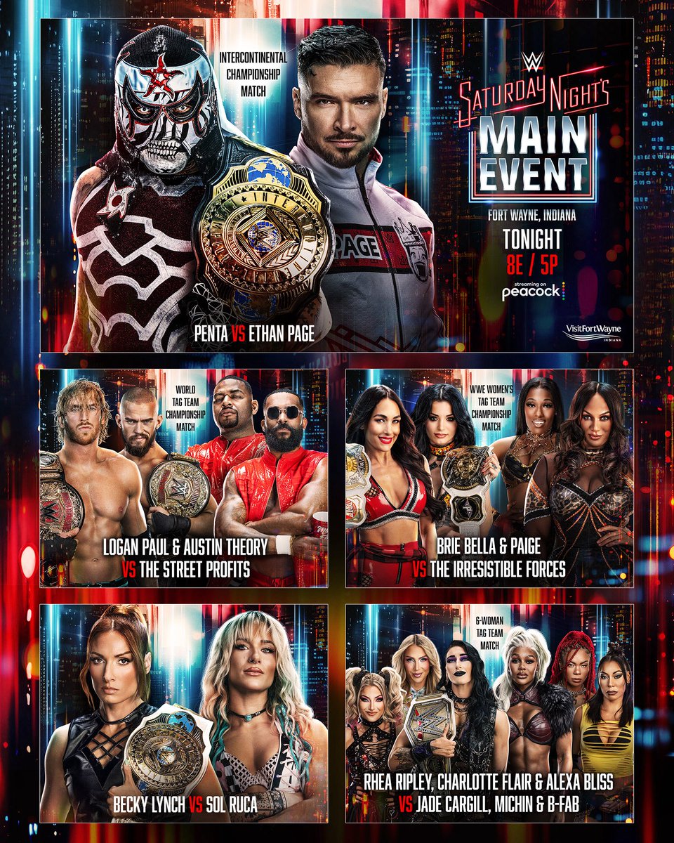 rubyx0204's tweet photo. My predictions for #SNME :
⚪️ Brie Bella &amp; Paige
⚪️ Sol Ruca
⚪️ The Street profits 
⚪️ Jade , Michin &amp; B-fab 
⚪️ Penta https://t.co/86w4KkevF2