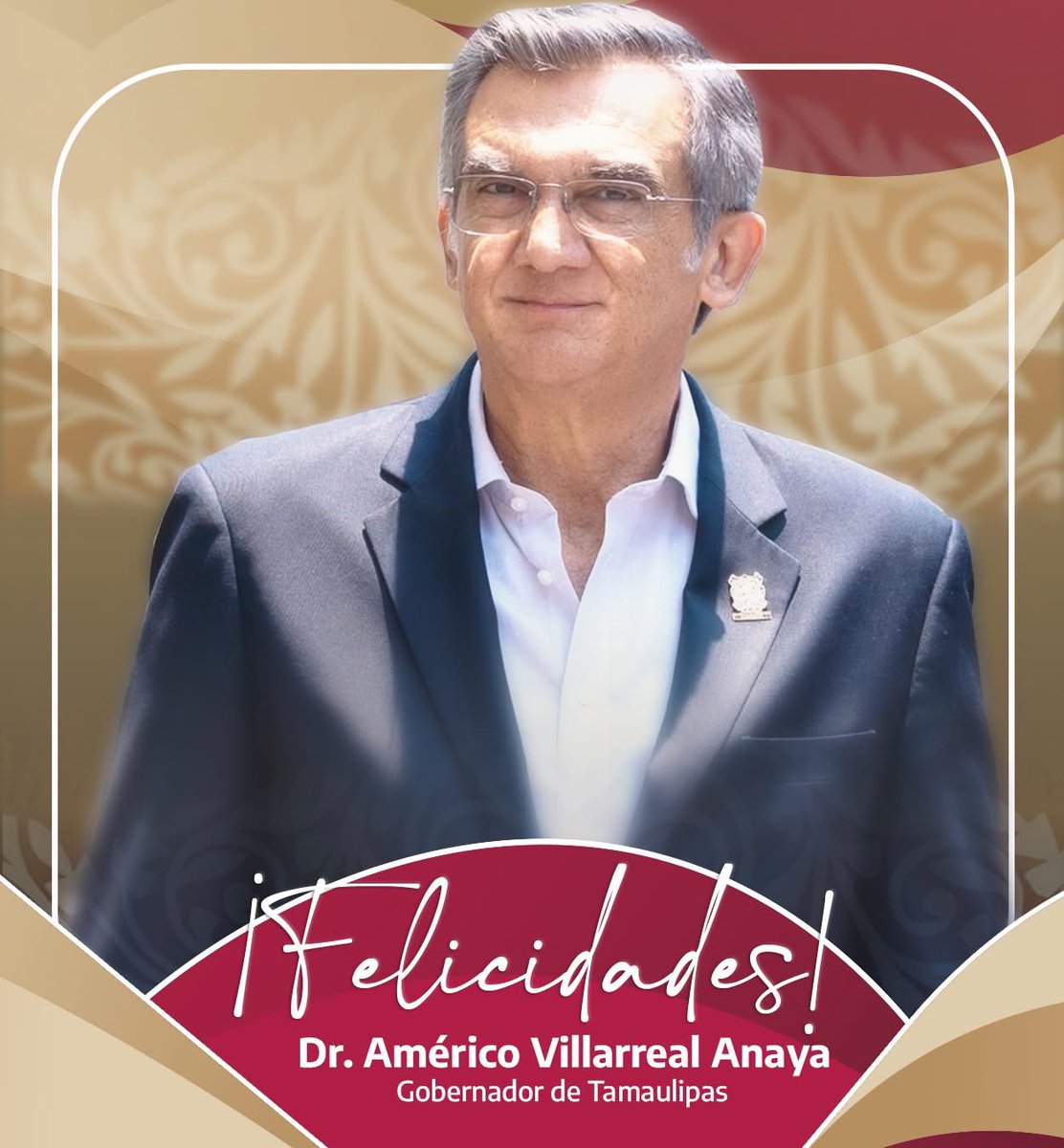 IPSSET_TAM's tweet photo. En nombre de quienes integramos el #IPSSET, felicitamos al Gobernador @Dr_AVillarreal , con motivo de su cumpleaños.

¡Nuestro reconocimiento a su liderazgo y gestión humanista! https://t.co/vcjt1t7Zlj
