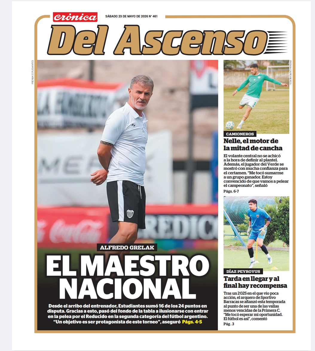 revistaascenso's tweet photo. ⚠️ La tapa del Suplemento Ascenso del Diario Crónica de hoy Sábado https://t.co/ShVW4CupYr