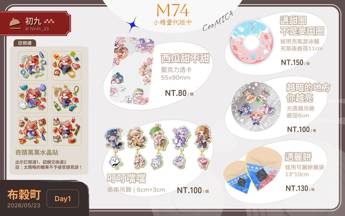 初九 ▷布穀D1 M74 來場感謝 tweet media