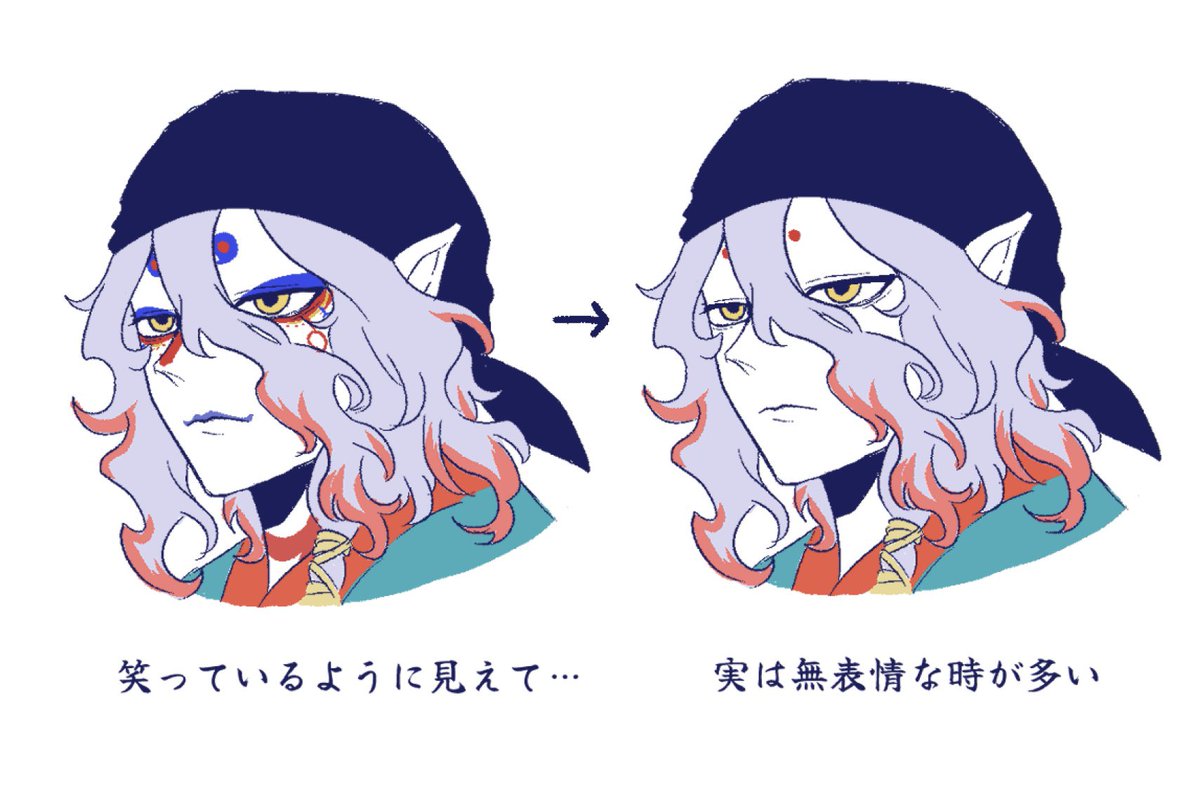 ITOSHUN_2468's tweet photo. 薬売りさんの好きなところ
つい色々なシーンでお化粧の下の表情を想像してしまう
 #モノノ怪_FA https://t.co/bZVH1g6DIq