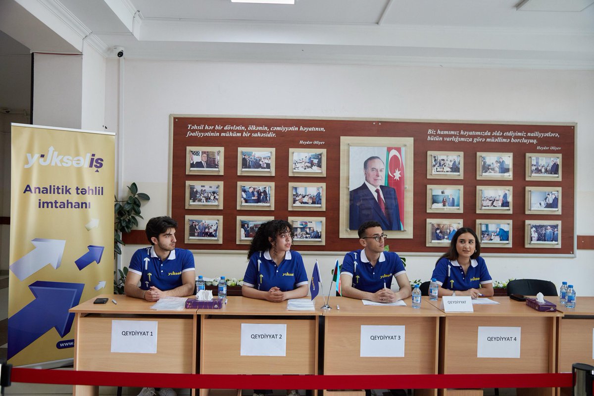 yukselish_az's tweet photo. Analitik təhlil imtahanının ilk günü uğurla başa çatdı.

2 sessiya üzrə keçirilən və 3 saat davam edən imtahanda iştirakçılar Verbal təhlil, Rəqəmsal təhlil və Abstrakt təhlil bacarıqlarını nümayiş etdirdilər.

#Yüksəliş2026 #YüksəlişMüsabiqəsi #YüksəlişSizinləDavamEdir https://t.co/kZpGvlzsuY
