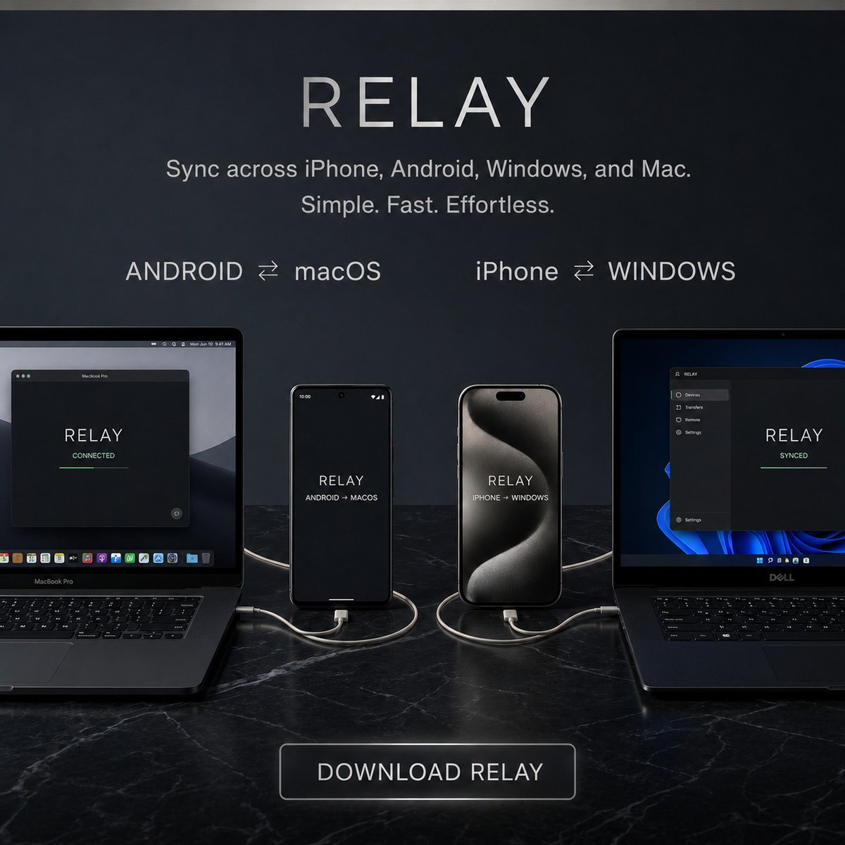 polandirus's tweet photo. Trapped in one ecosystem? Break free.
RELAY connects your iPhone, Android, Windows, and Mac into one seamless workspace. Copy here, paste there. Instantly.
👇 Try it now