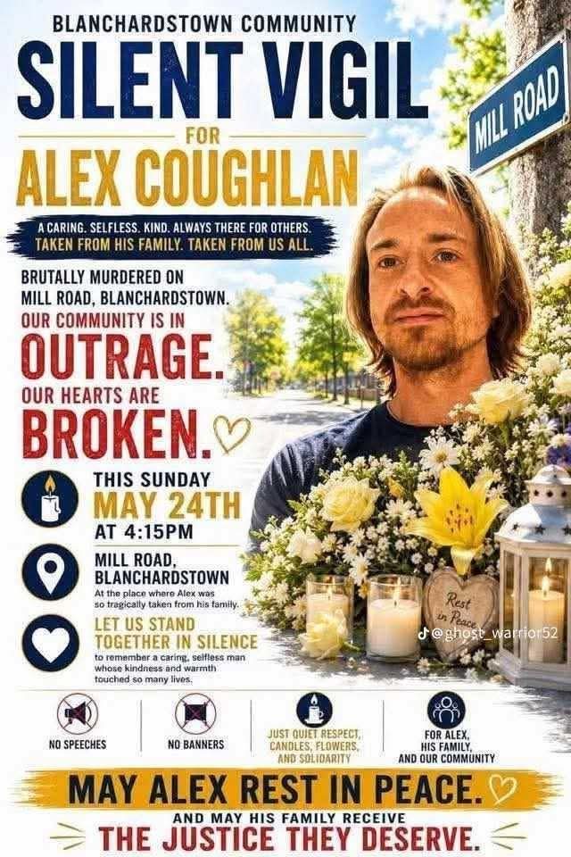 RealIrishNews's tweet photo. A vigil for Alex will take place on Blanchardstown tomorrow. https://t.co/fGoyXWJ5MK