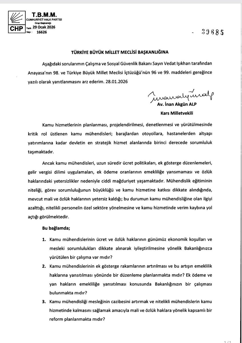 Mühendislik Meslek Kanunu 🇹🇷 tweet media