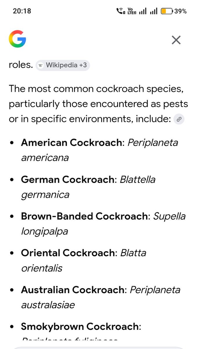 KalsyanV's tweet photo. As per google AI no one is a cockroach species as Indian Cockroach and cockroaches belong to ... @Cockroach4India @CJP_2029 #cockroachjantaparty #CJP_ही_BJP_है #cjp_2029 #cjp #imrankhanpti #FayeAtom #aajtak #LiveFree #pestcontrol https://t.co/sCbTugRPFX
