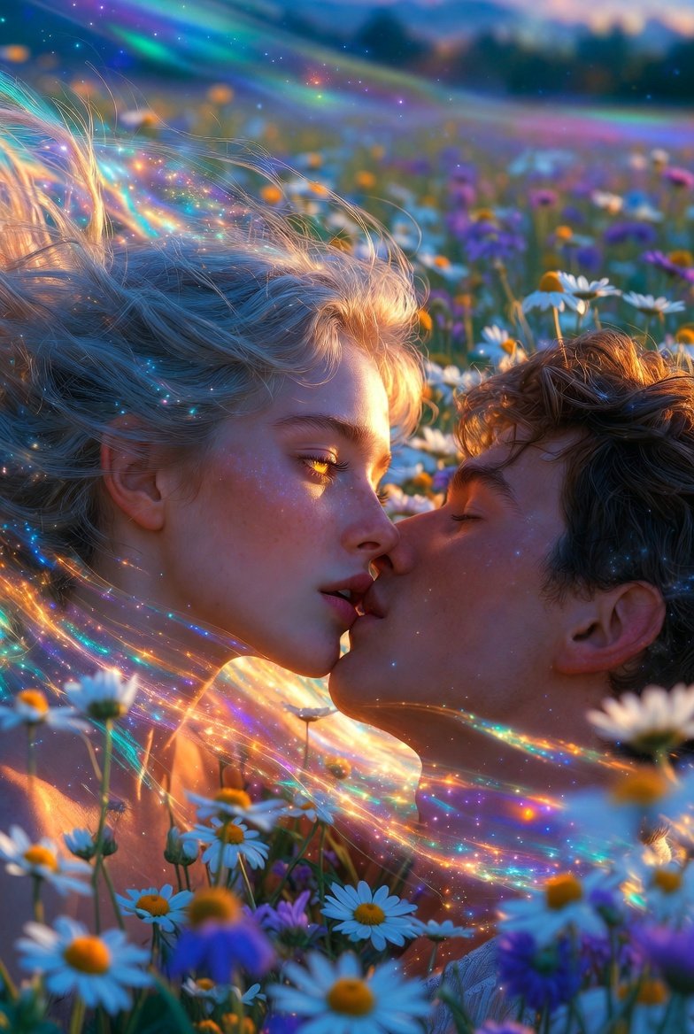 bionicanadian's tweet photo. #FoxProse @FoxProse #BraveWrite #FromOneLine 

Daisy, in a field of dreams, her lips fall upon him like rain as her eyes sunrise and gaze into the  depth of his  feelings. It was heavier than expected. She said, "whisper my name every time you think of me." Let the colors   of your words symphony in hues. Taste the satin of her touch of  twilight indigo as his language is like painted zephyr of starlight. Daisy capitulates to his serenity of all his sweet and ethereal tomorrows!...