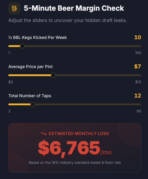 EZBrewBeer's tweet photo. What could on-site brewing mean for your bottom line?

Use the EZBrew #calculator to estimate the draft beer savings your venue could unlock by brewing on-site instead of relying solely on traditional keg purchasing.

Find your potential savings: https://t.co/Sx8Ja6aADv

#brewing https://t.co/Ordxt14vXO